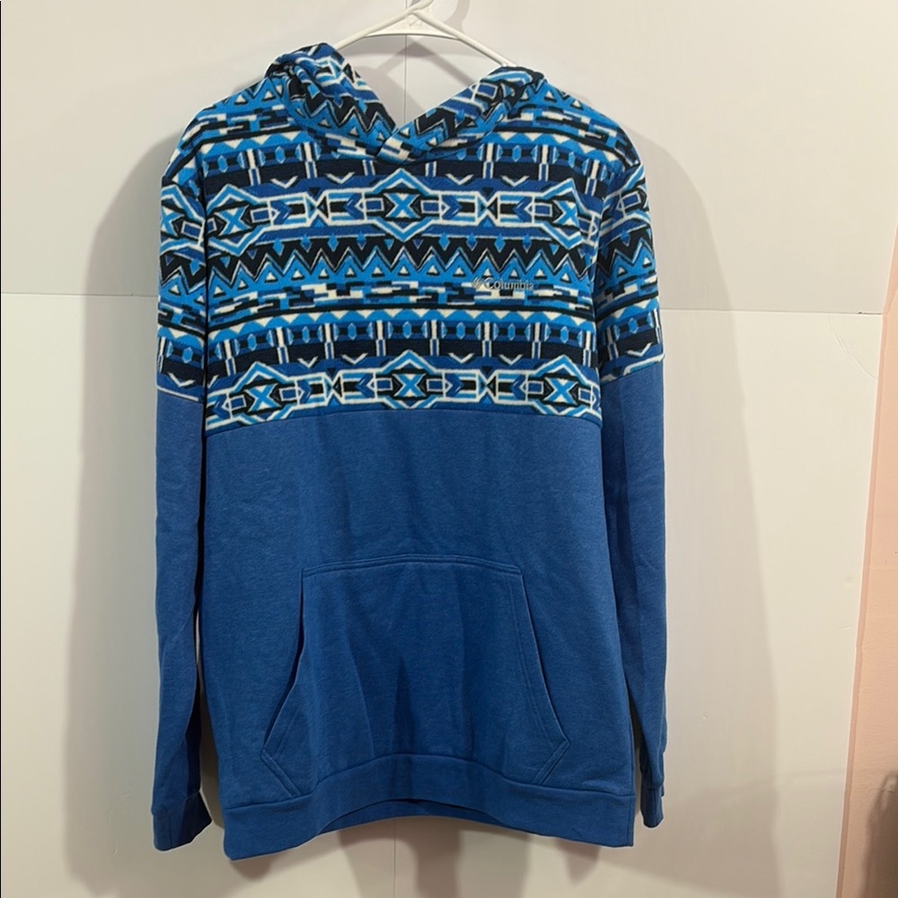 Columbia Blue Geometric Hoodie